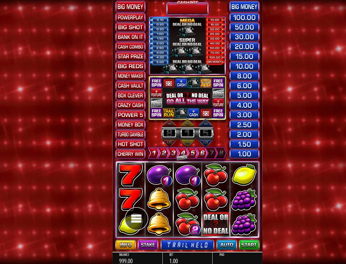 Deal or No Deal: Go All The Way Game