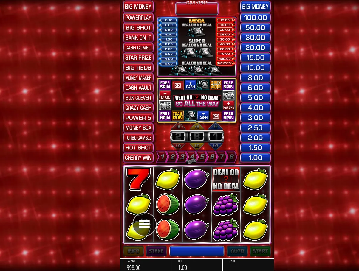 Deal or No Deal: Go All The Way demo